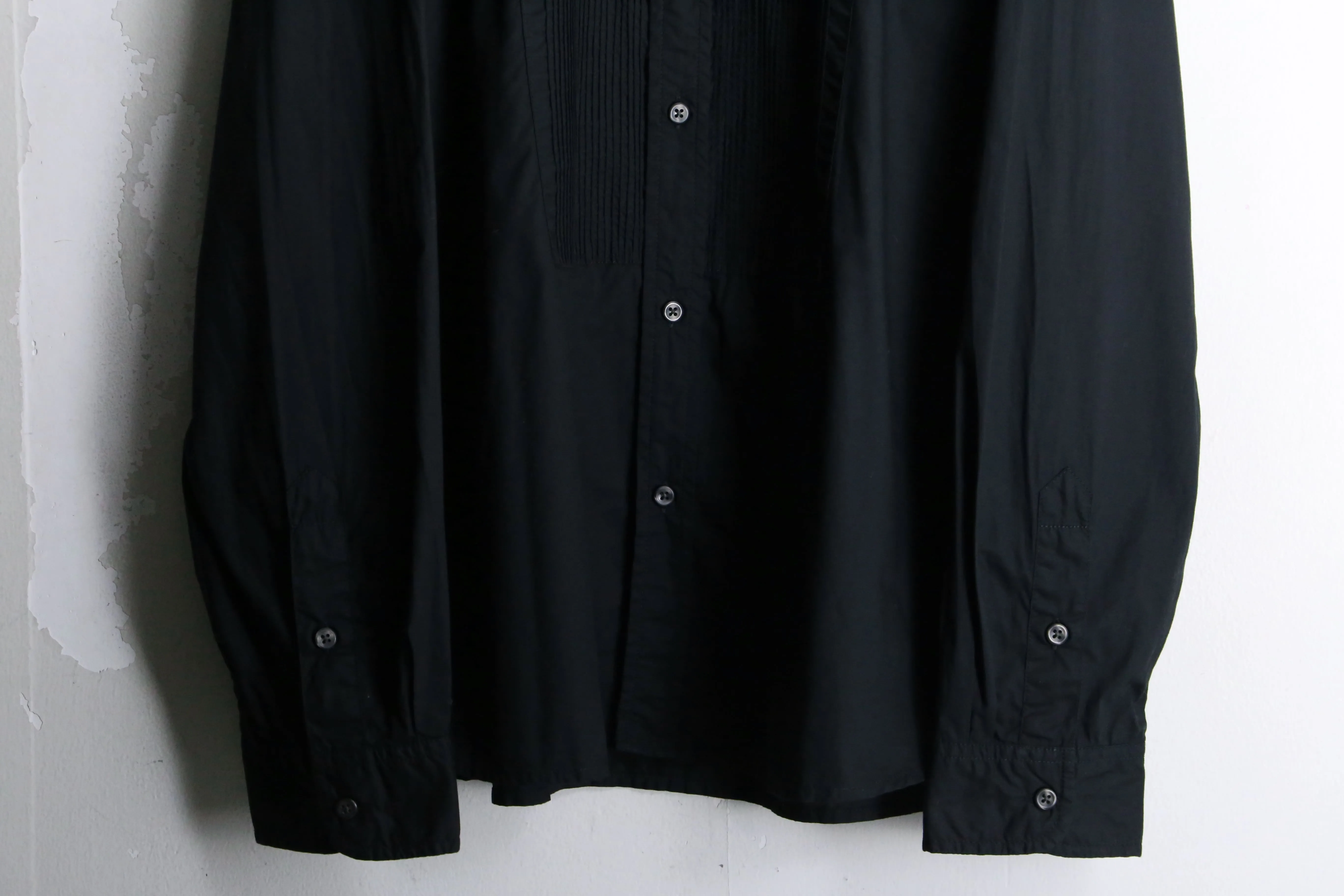 front pleats design dress shirt