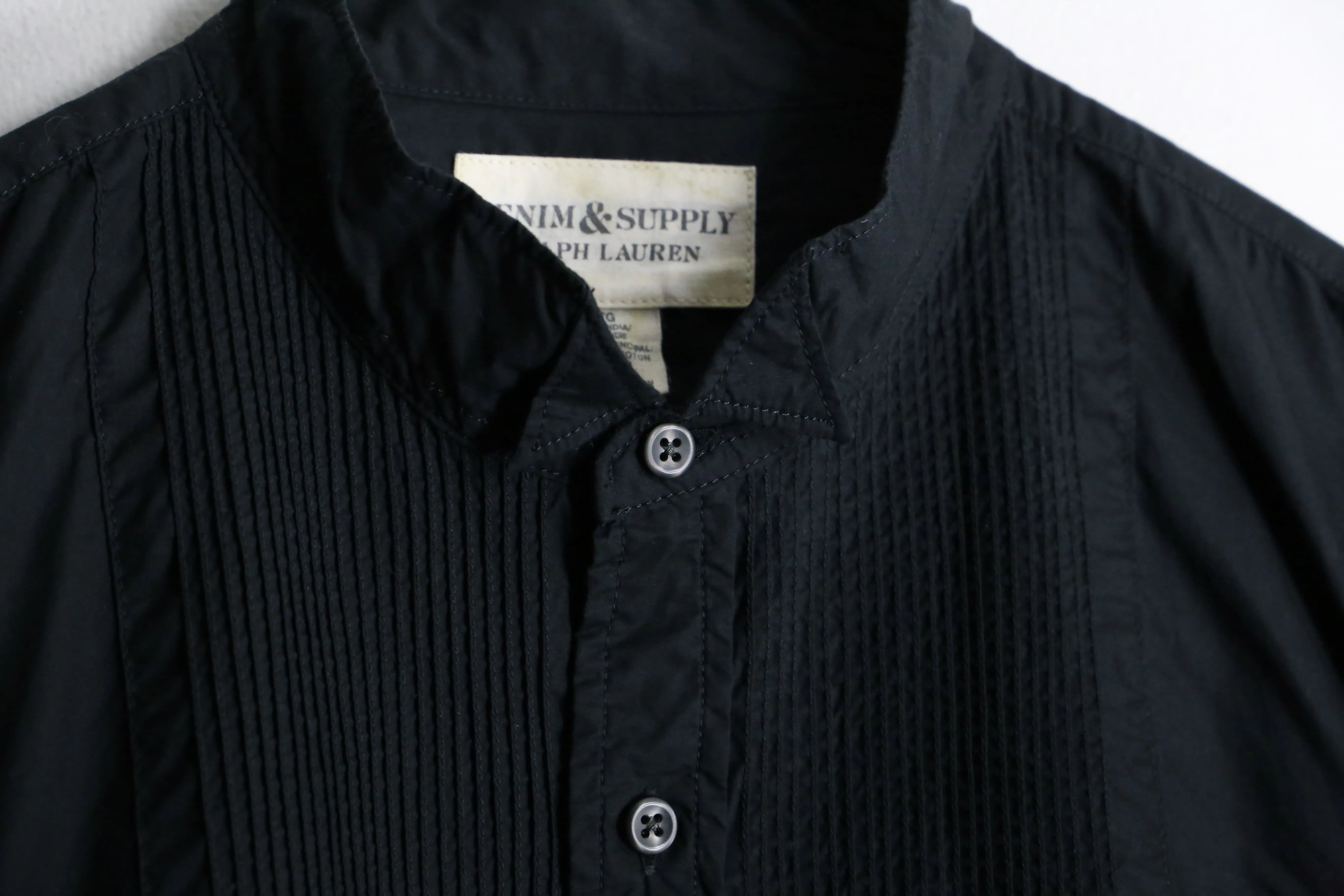 front pleats design dress shirt