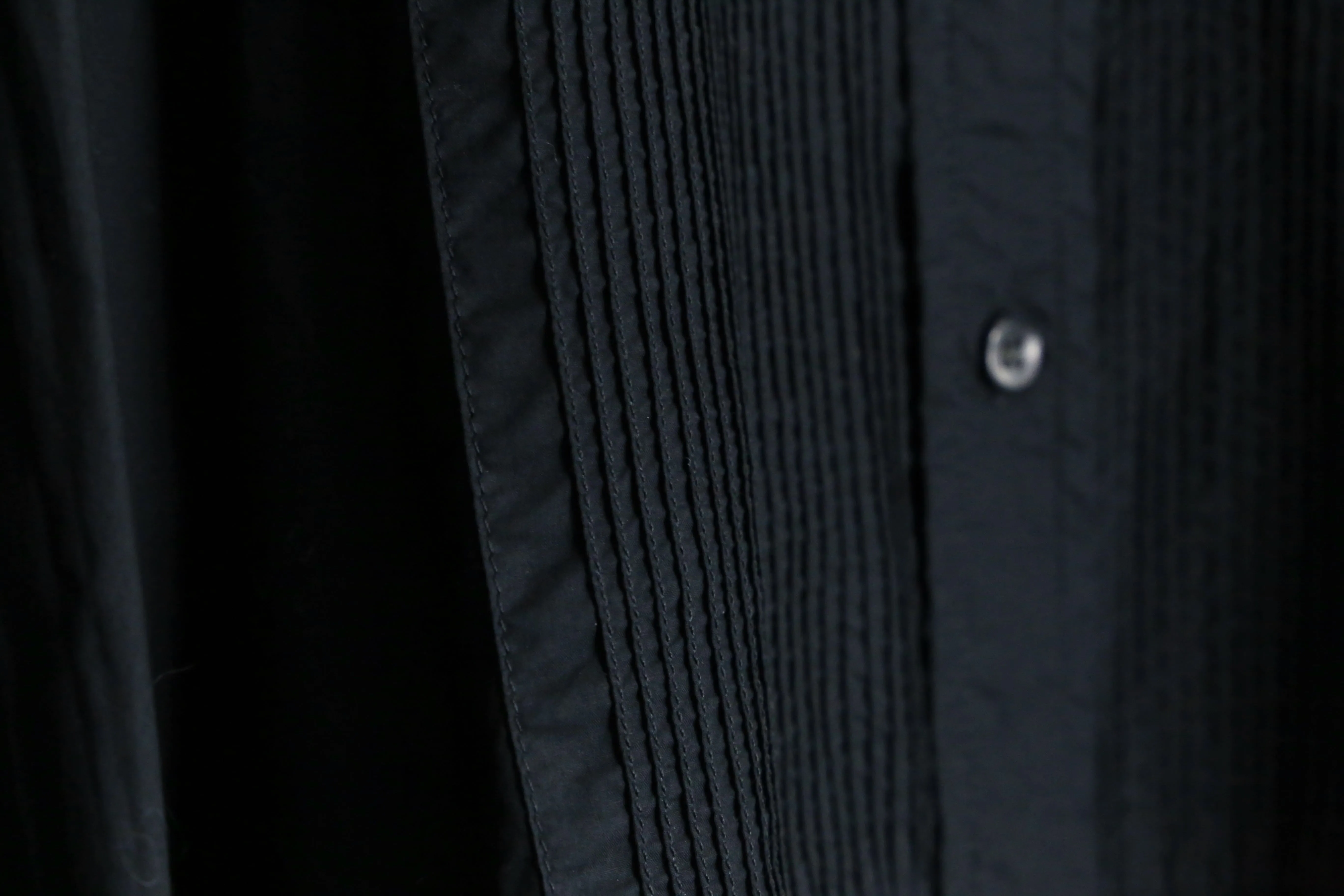 front pleats design dress shirt