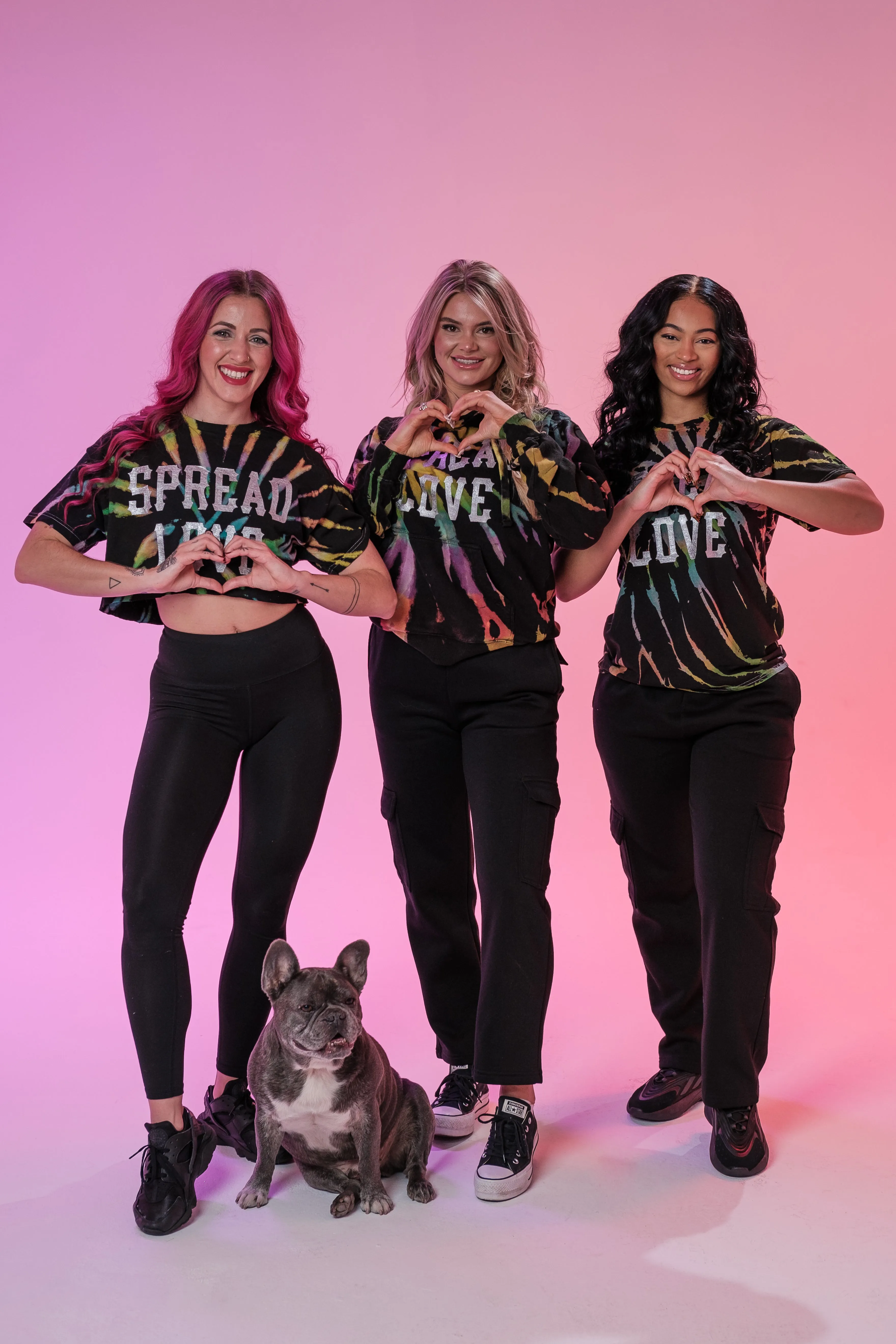 Galaxy Opal Spread Love Cropped Tee