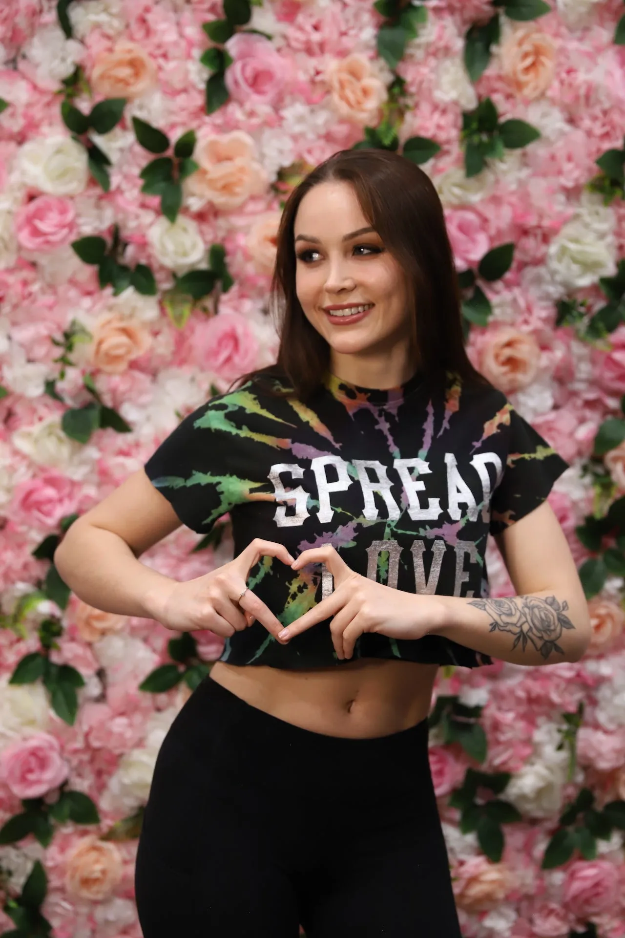 Galaxy Opal Spread Love Cropped Tee