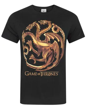 Game Of Thrones Metallic Targaryen Dragon Men's T-Shirt
