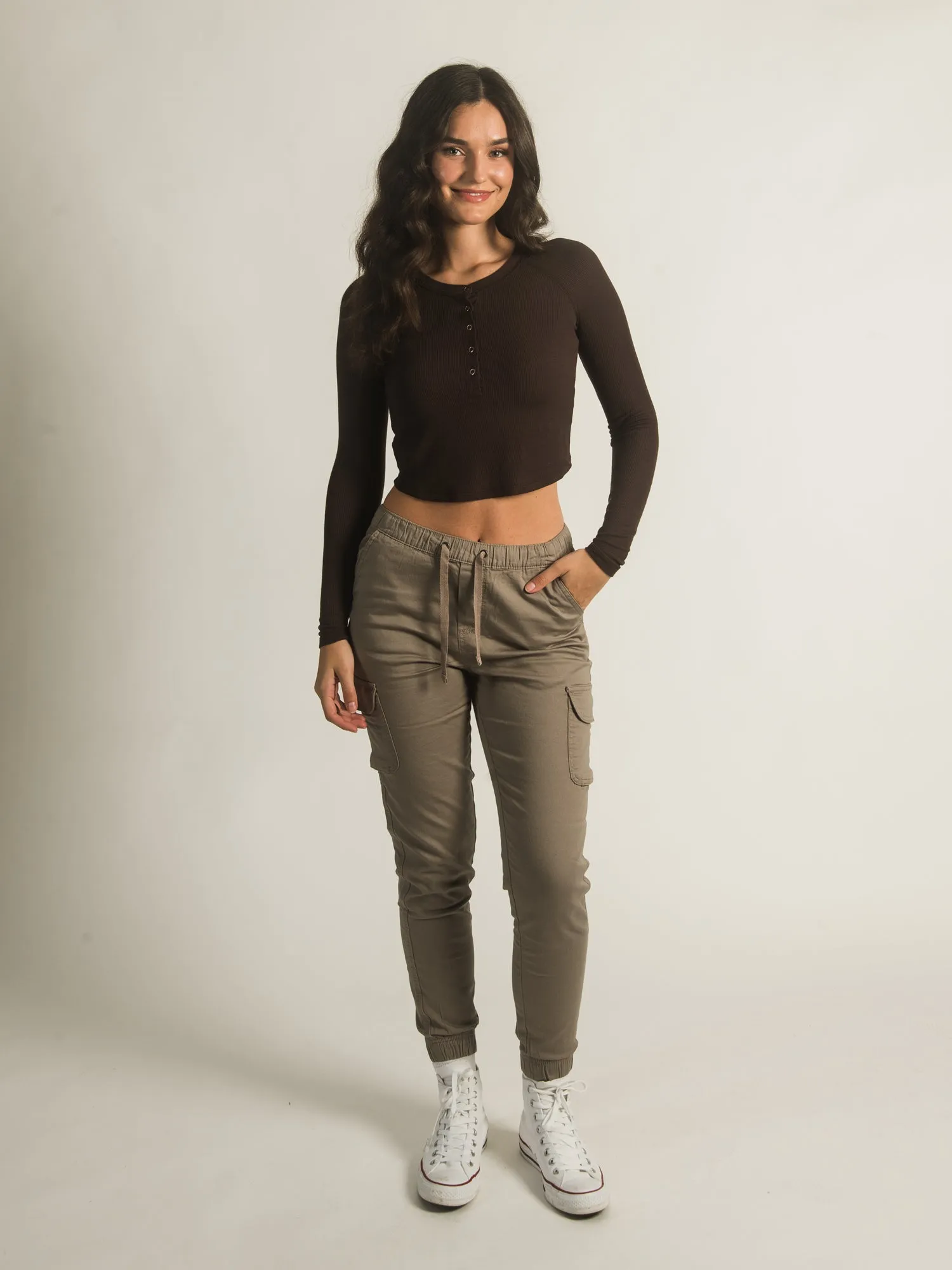 HARLOW MERCEDES LONG SLEEVE HENLEY - CLEARANCE