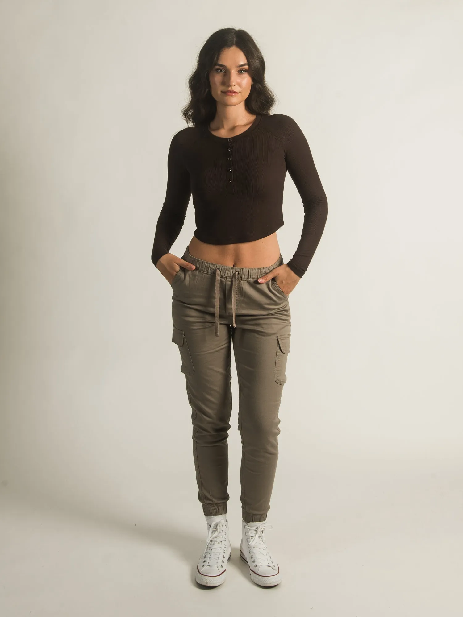 HARLOW MERCEDES LONG SLEEVE HENLEY - CLEARANCE