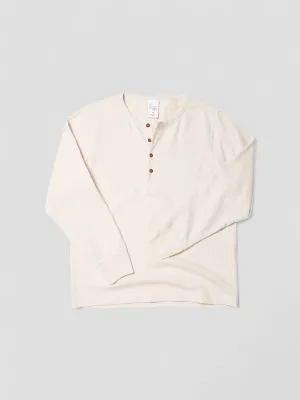 Henley LS Tee - Ecru