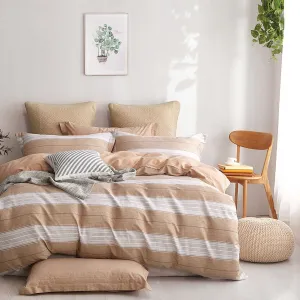Henley SAND Quilt Cover Set by Ardor