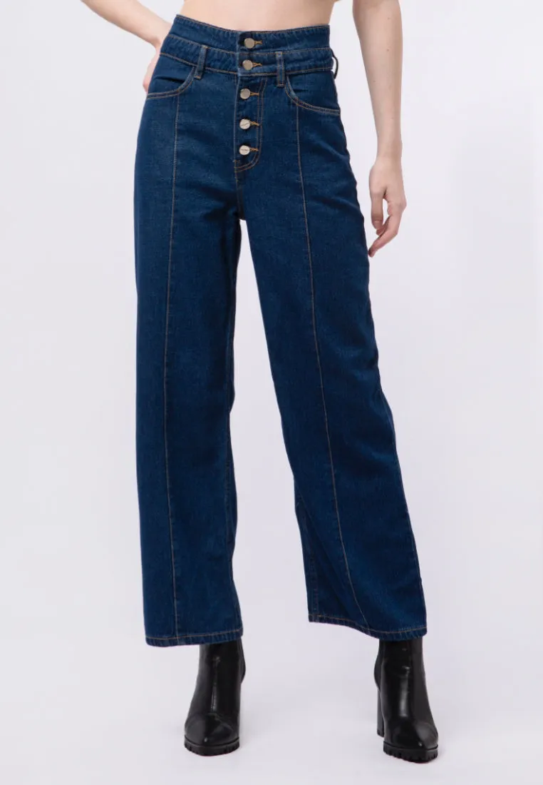 High Waist Denim Pants