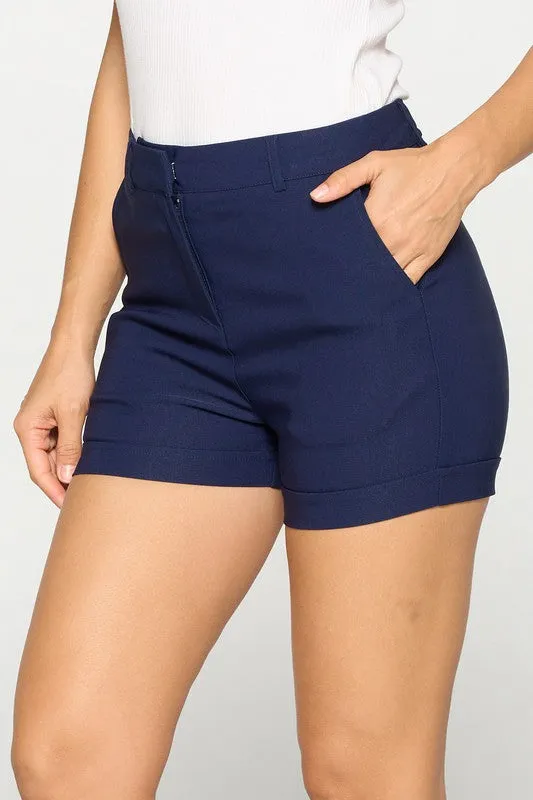 High Waist Fitted Shorts