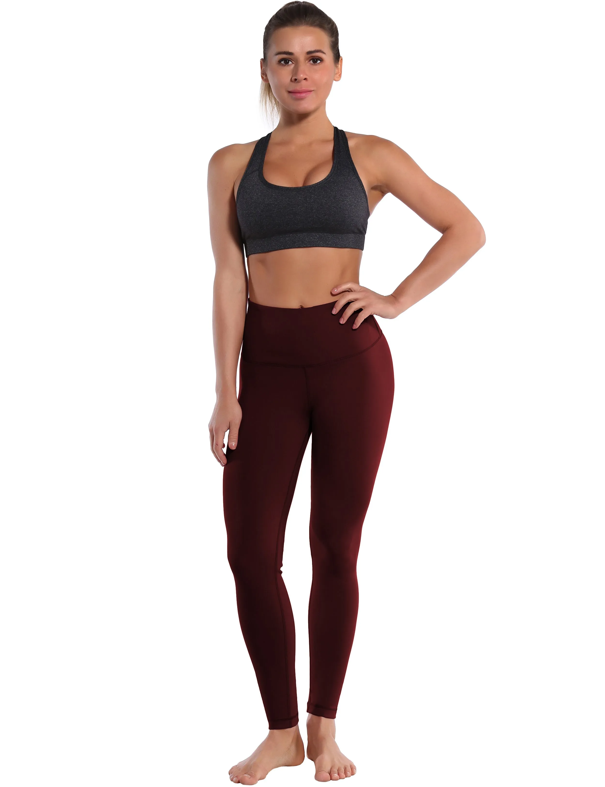 High Waist Pilates Pants cherryred_Pilates