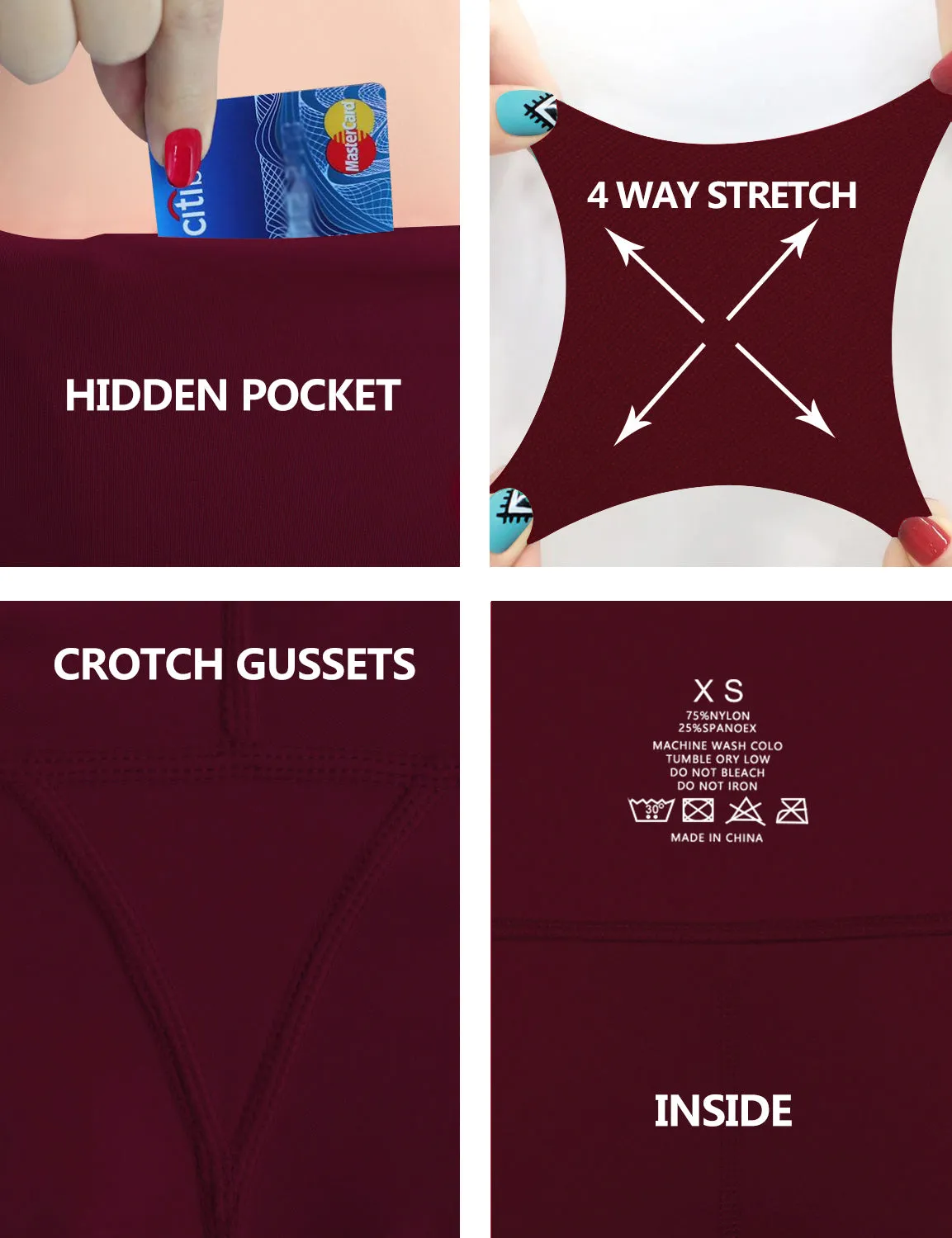 High Waist Pilates Pants cherryred_Pilates