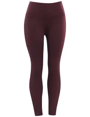 High Waist Running Pants mahoganymaroon_Running