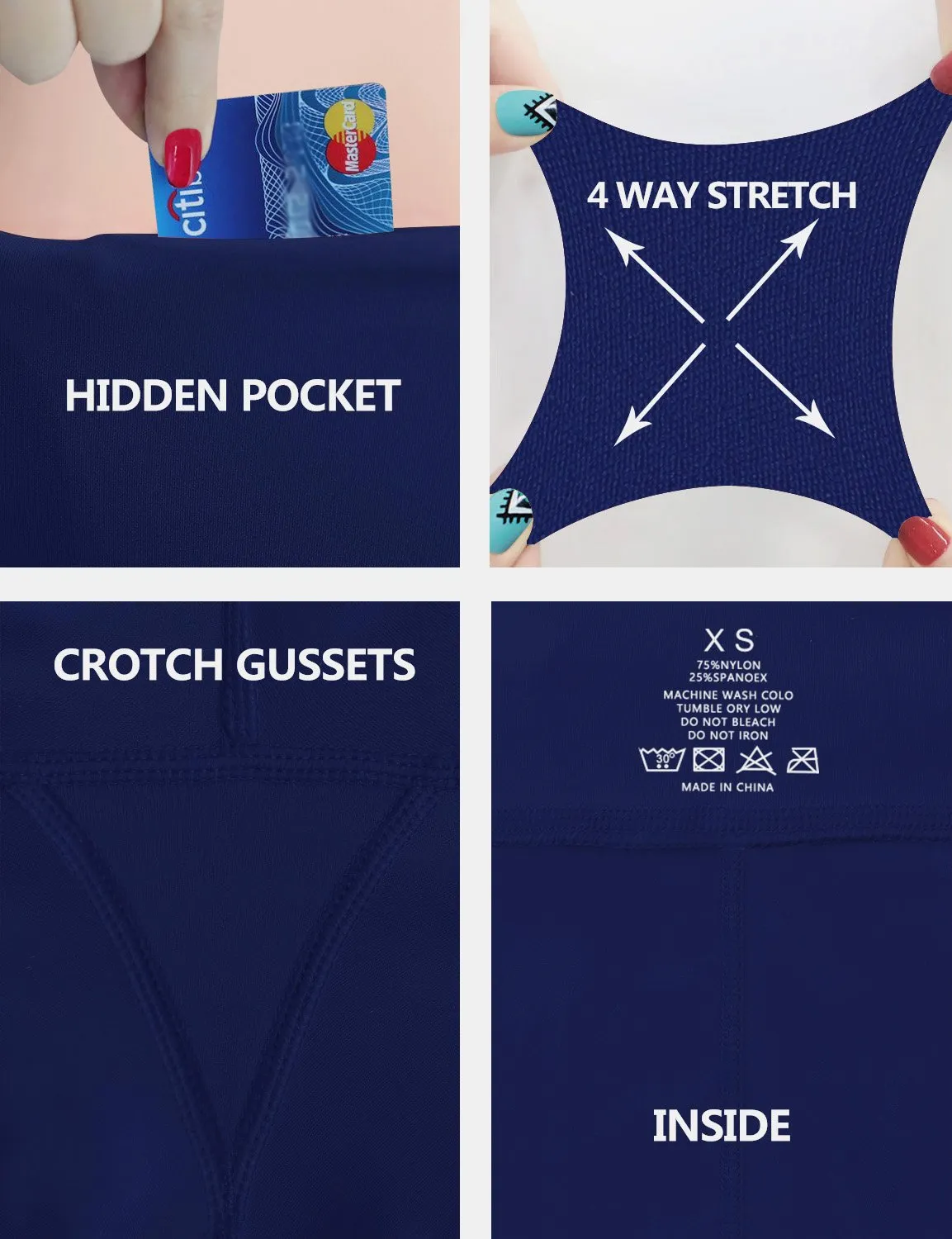 High Waist Running Pants navy ins_Running