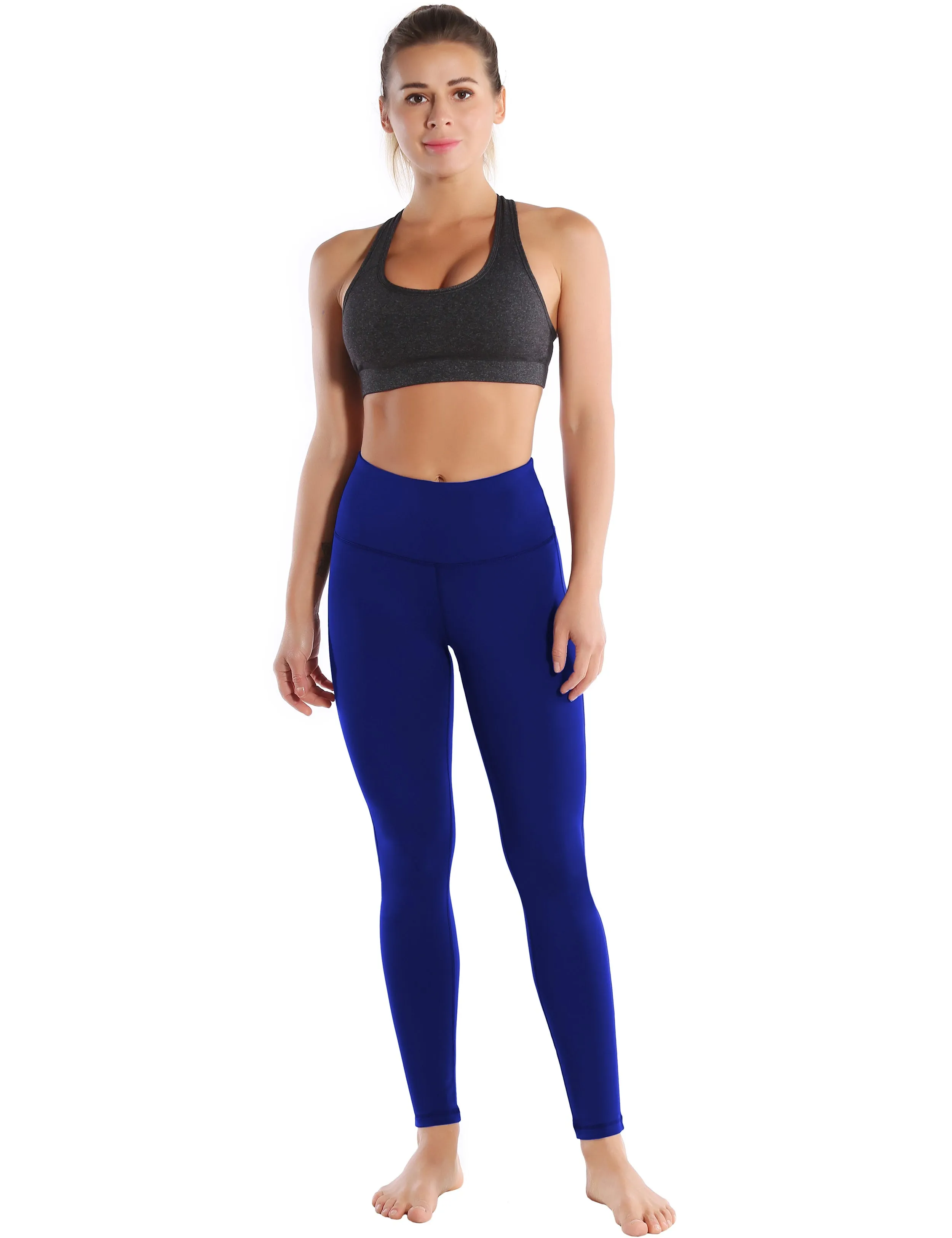 High Waist Side Line Golf Pants navy_Golf