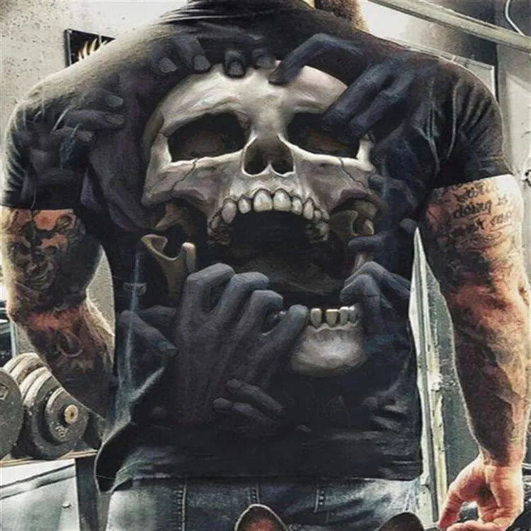 Horror Halloween 3D Skull Shirt