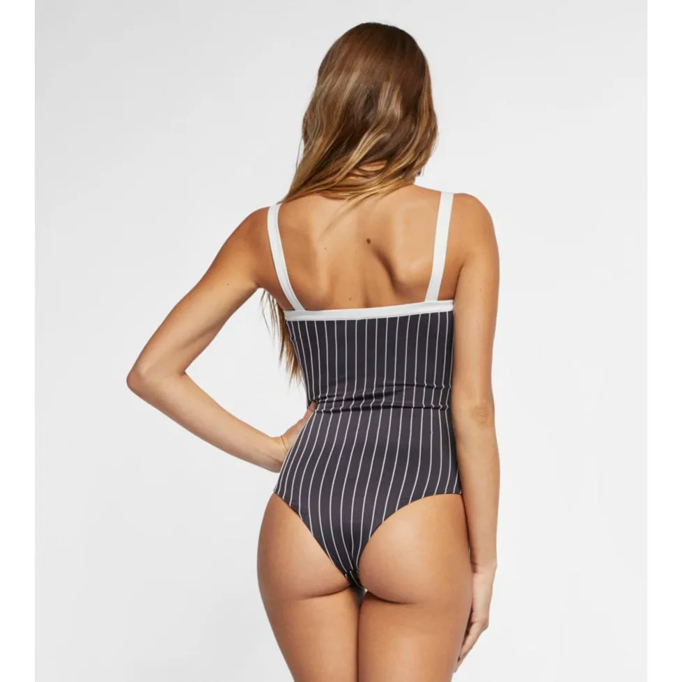Hurley Women's Quick Dry Rise Bodysuit - Oil Grey