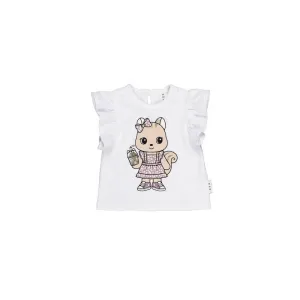 Huxbaby Cheery Chipmunk Frill T-shirt