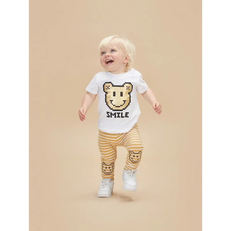 Huxbaby Gold Digi Smile T-shirt