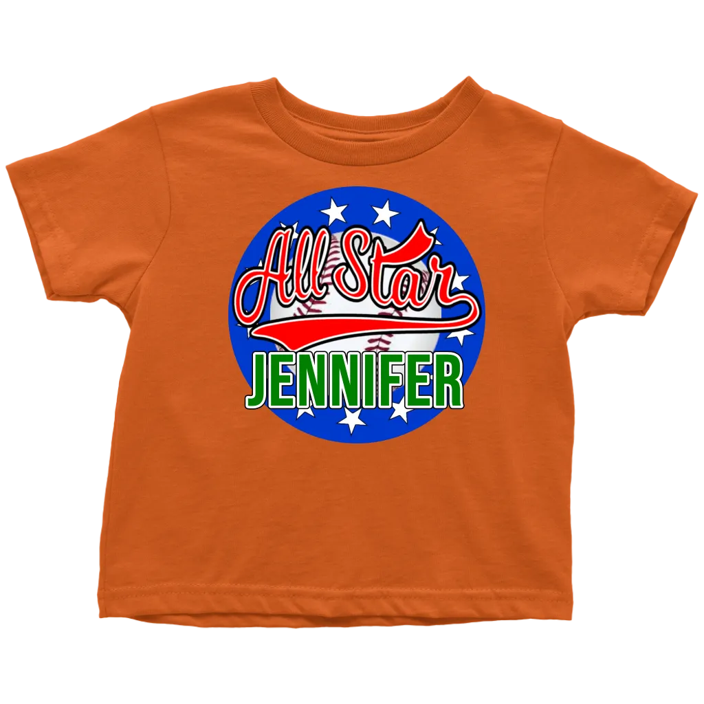 JENNIFER ALL STAR TODDLER T-SHIRT FOR JENNIFER