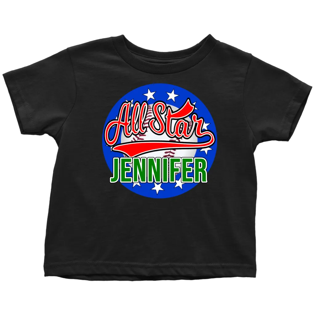JENNIFER ALL STAR TODDLER T-SHIRT FOR JENNIFER