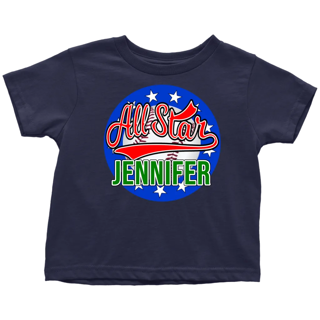 JENNIFER ALL STAR TODDLER T-SHIRT FOR JENNIFER