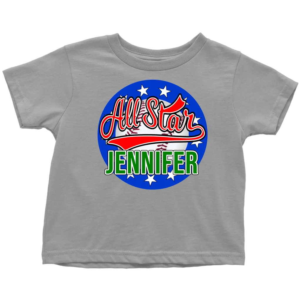 JENNIFER ALL STAR TODDLER T-SHIRT FOR JENNIFER