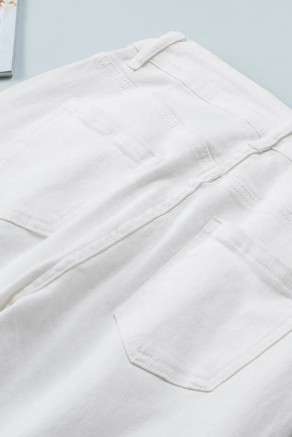 Khaki Solid High Waist Casual Pants
