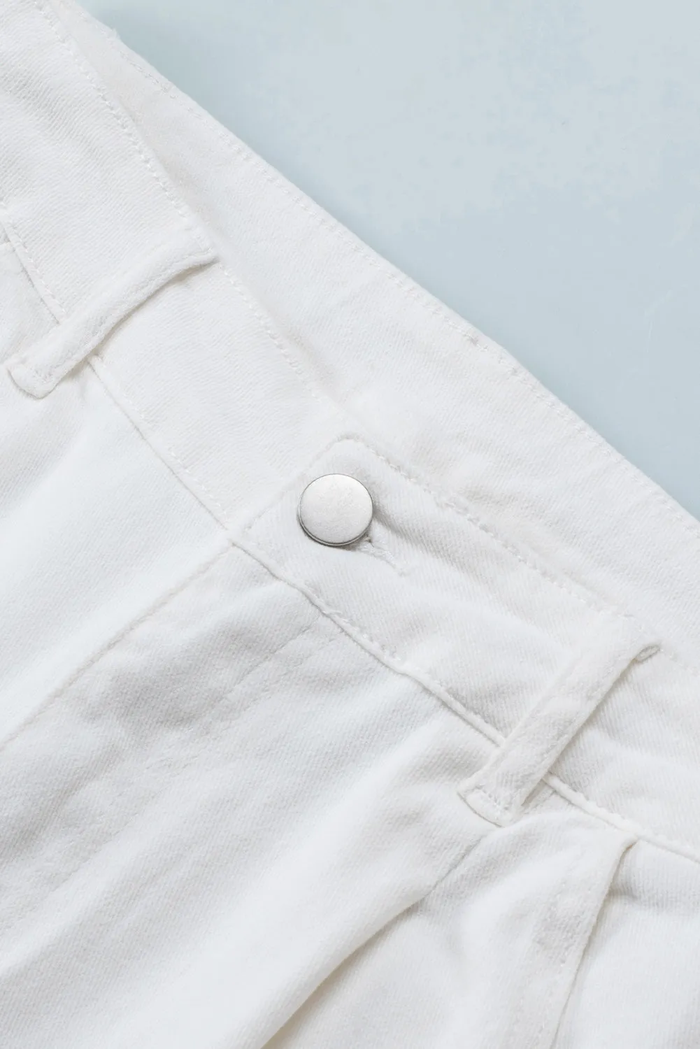 Khaki Solid High Waist Casual Pants