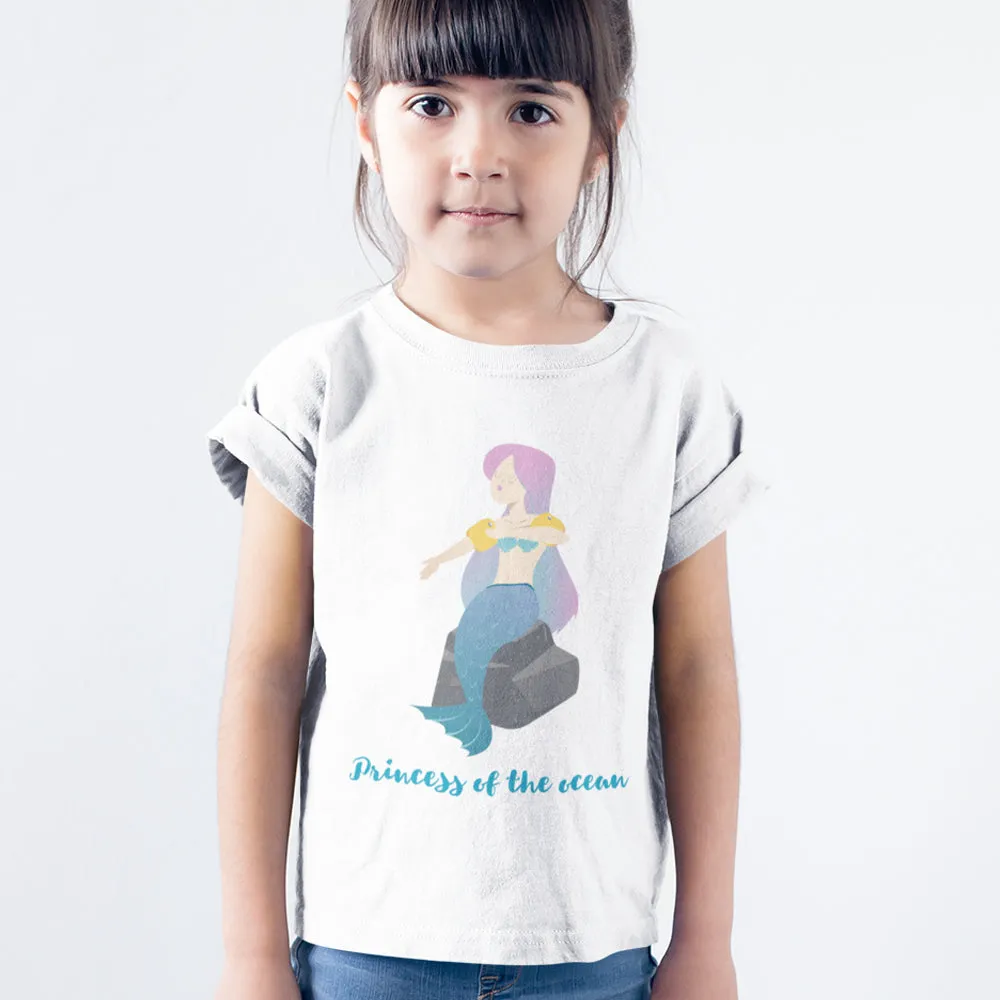 Kids Girls Princess of The Ocean T-Shirt