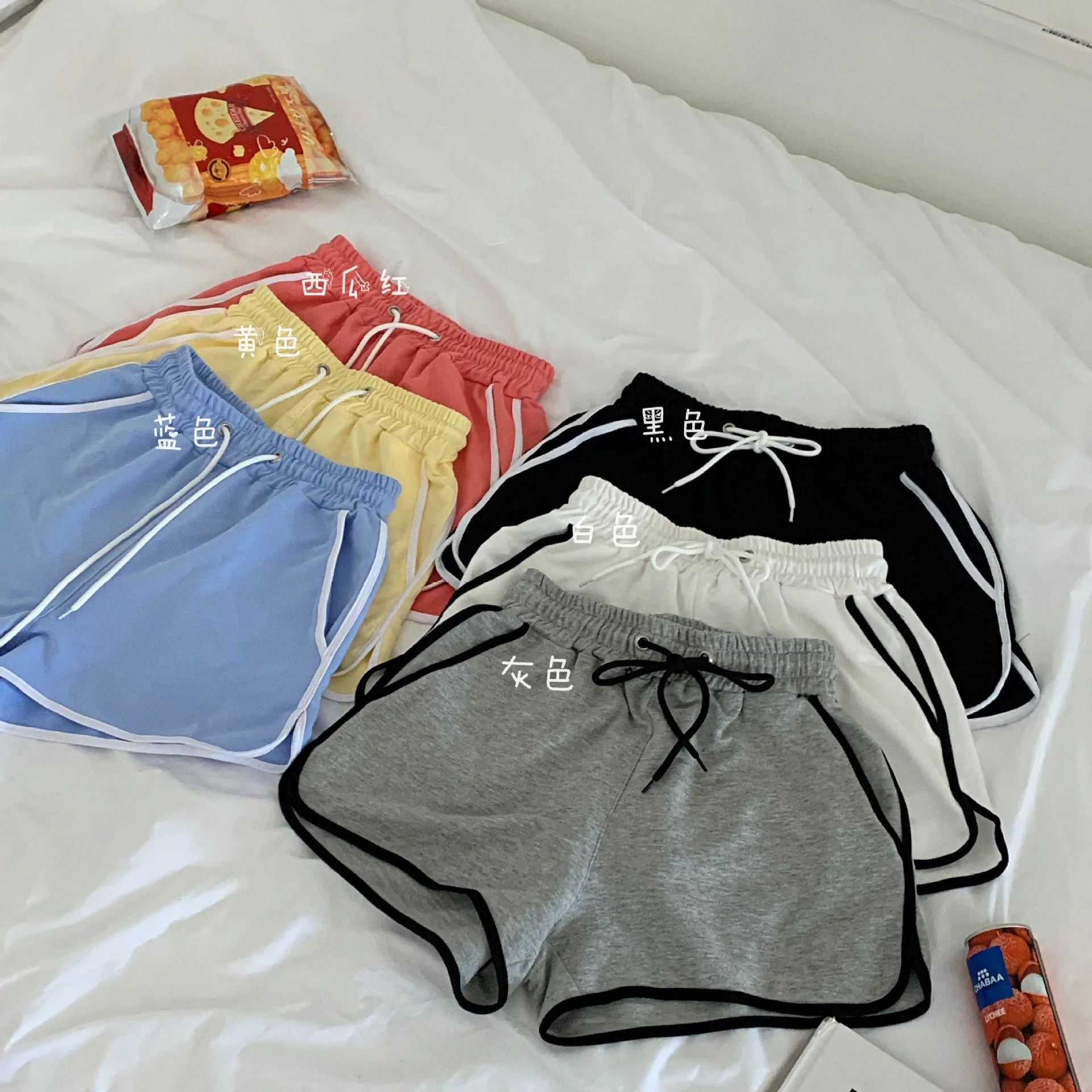 Korean Running Shorts Women Loose All-Matching Outdoor Home Casual Jogging Yoga High Waist Hot Pants Sleepwear