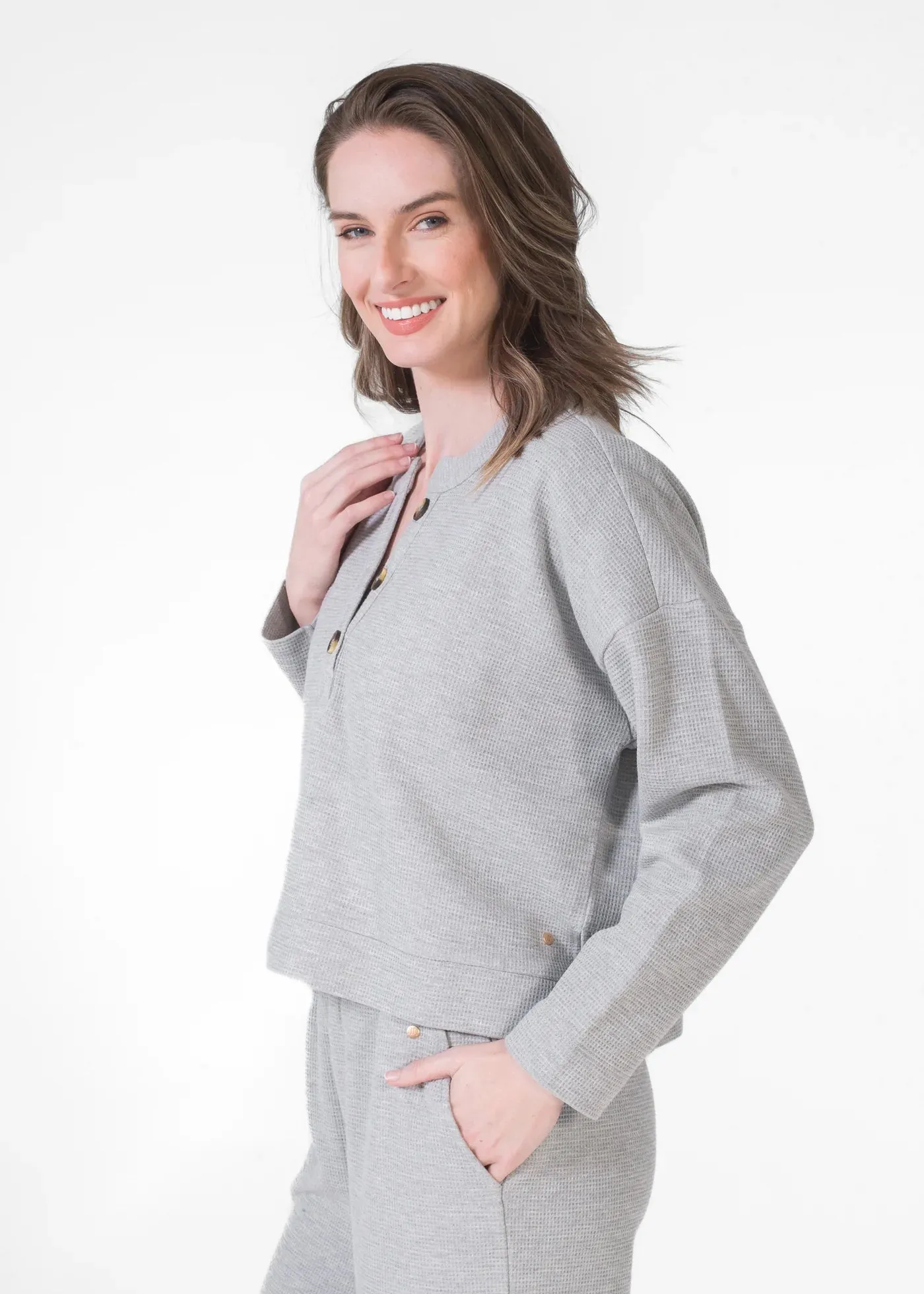 LATTELOVE - WAFFLE HENLEY & CAPRI SET