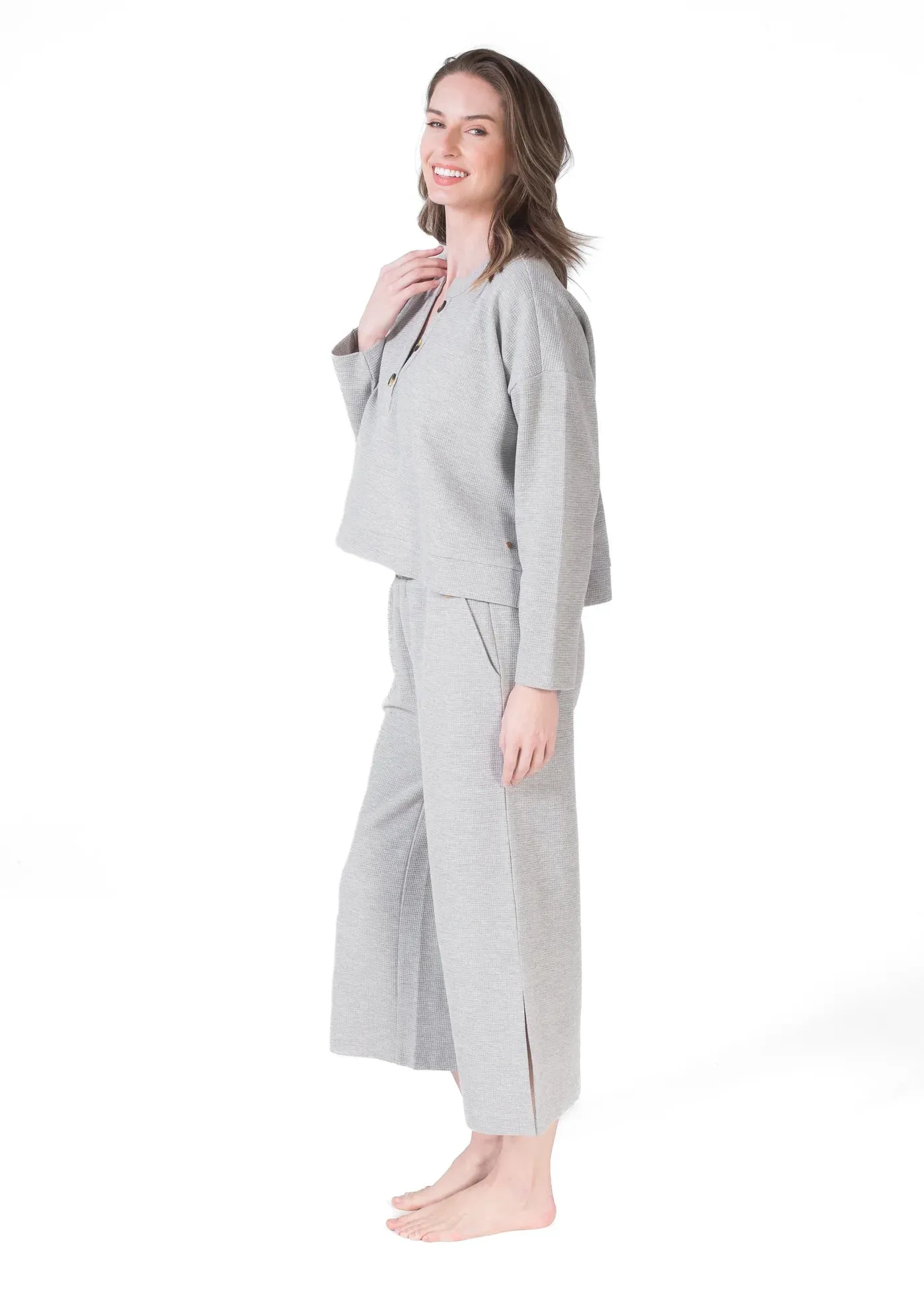 LATTELOVE - WAFFLE HENLEY & CAPRI SET