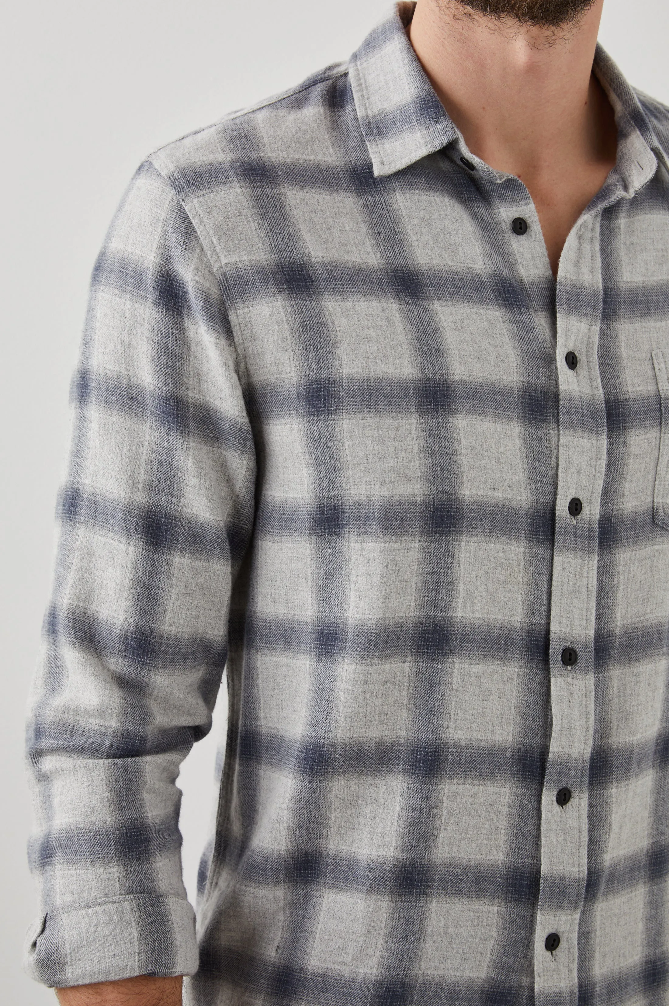 LENNOX SHIRT - METALLIC STORM HEATHER