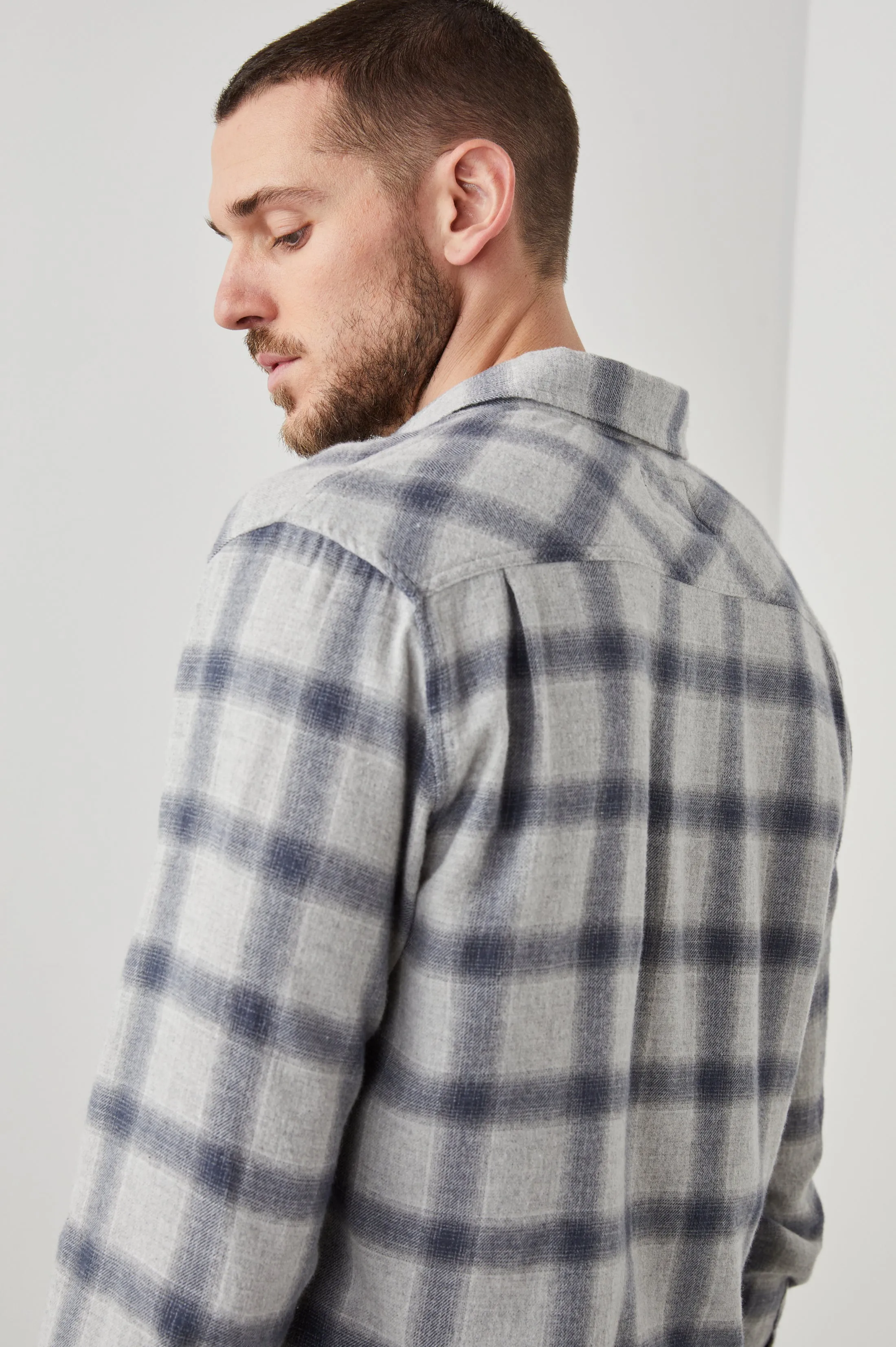 LENNOX SHIRT - METALLIC STORM HEATHER
