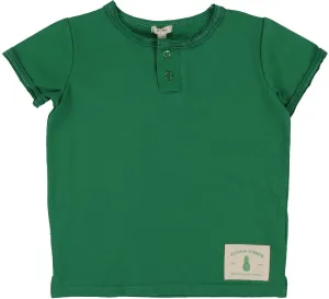 Lil Legs Boys Henley Tee in Green