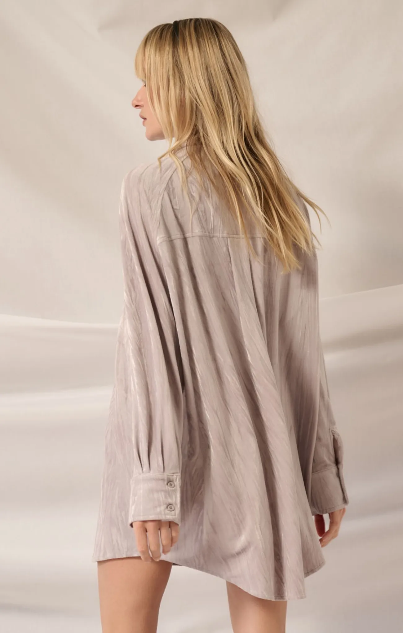 Livia Velvet Shirt Dress