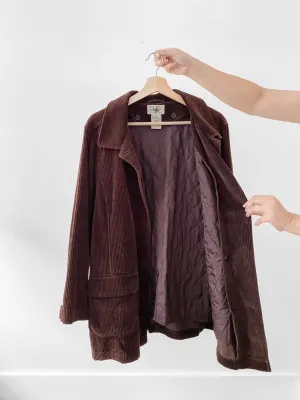 LL Bean Quilted Corduroy Coat