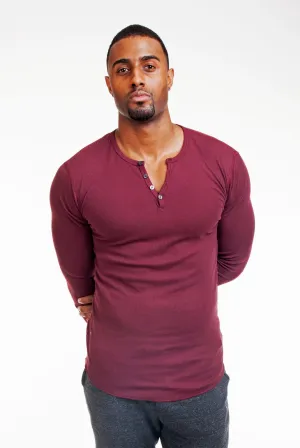 LONG SLEEVE TRUFFLE HENLEY