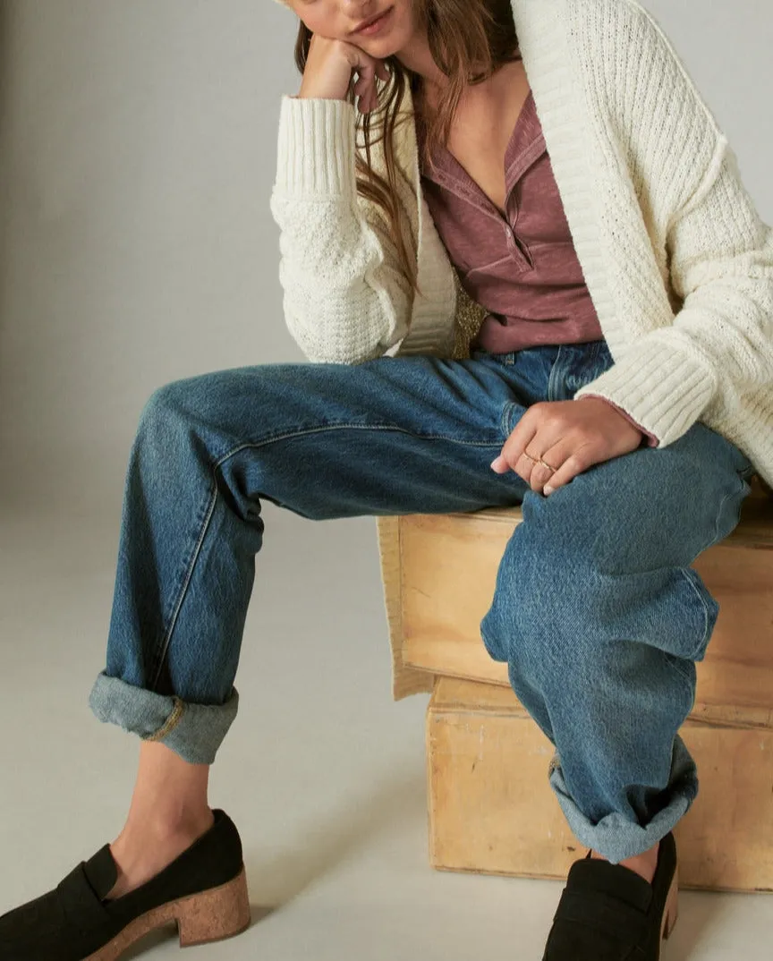 Lucky Brand Long-Sleeve Knit Henley Top