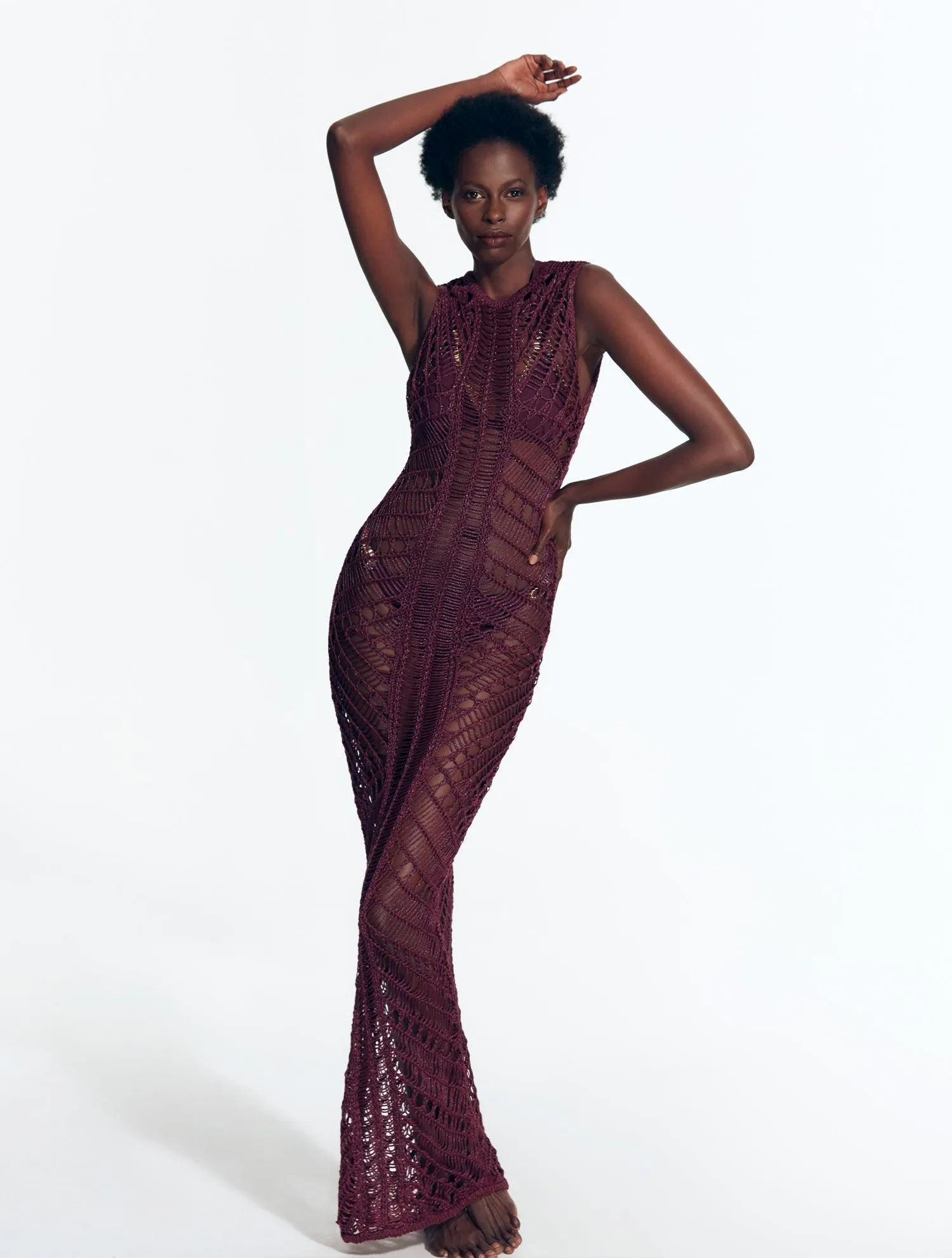 Luna Prune Dress