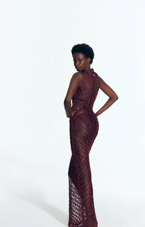 Luna Prune Dress
