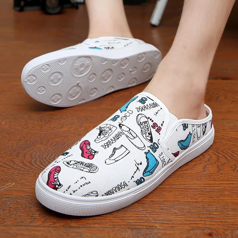 Male Light Breathable Canvas Loafers