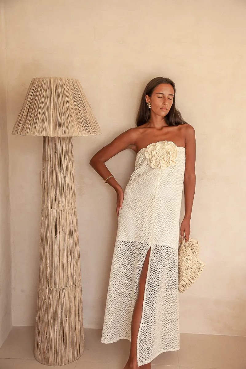 Maya Flower Lace Maxi