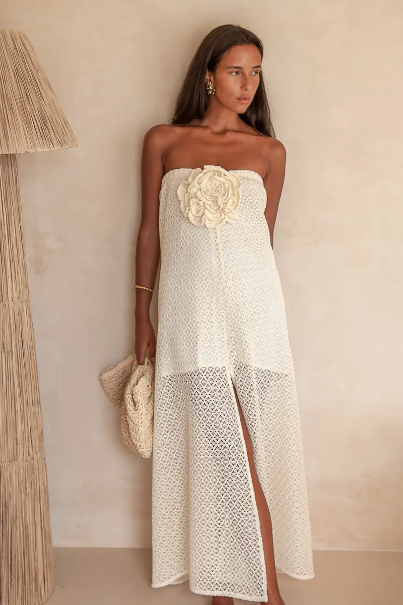 Maya Flower Lace Maxi