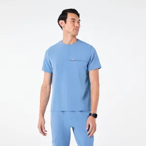 men's Ceil Blue Corfield - Henley Scrub Top