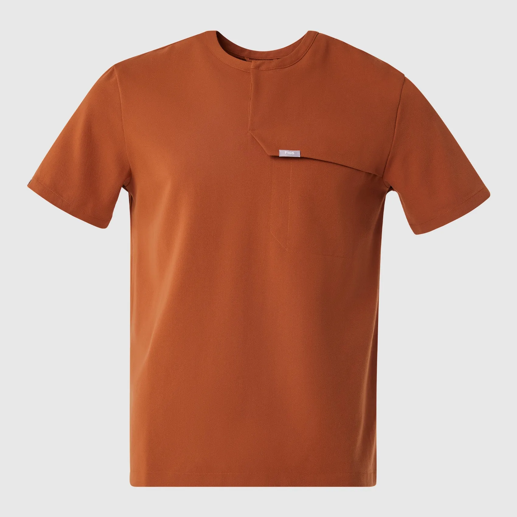 men's Ceil Blue Corfield - Henley Scrub Top