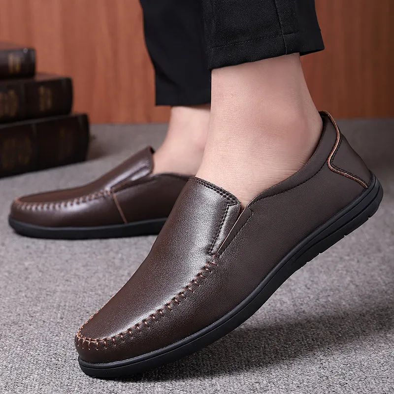 Men's Genuine Leather Casual Business Loafers