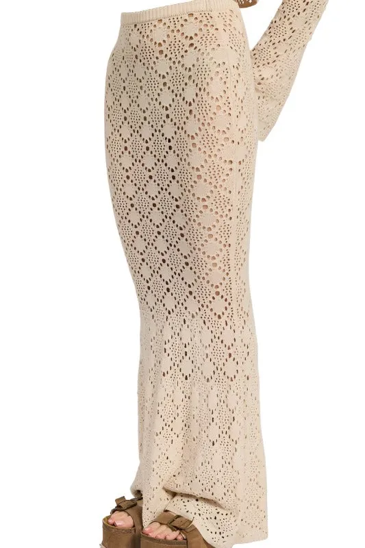 MERMAID MAXI CROCHET SKIRT