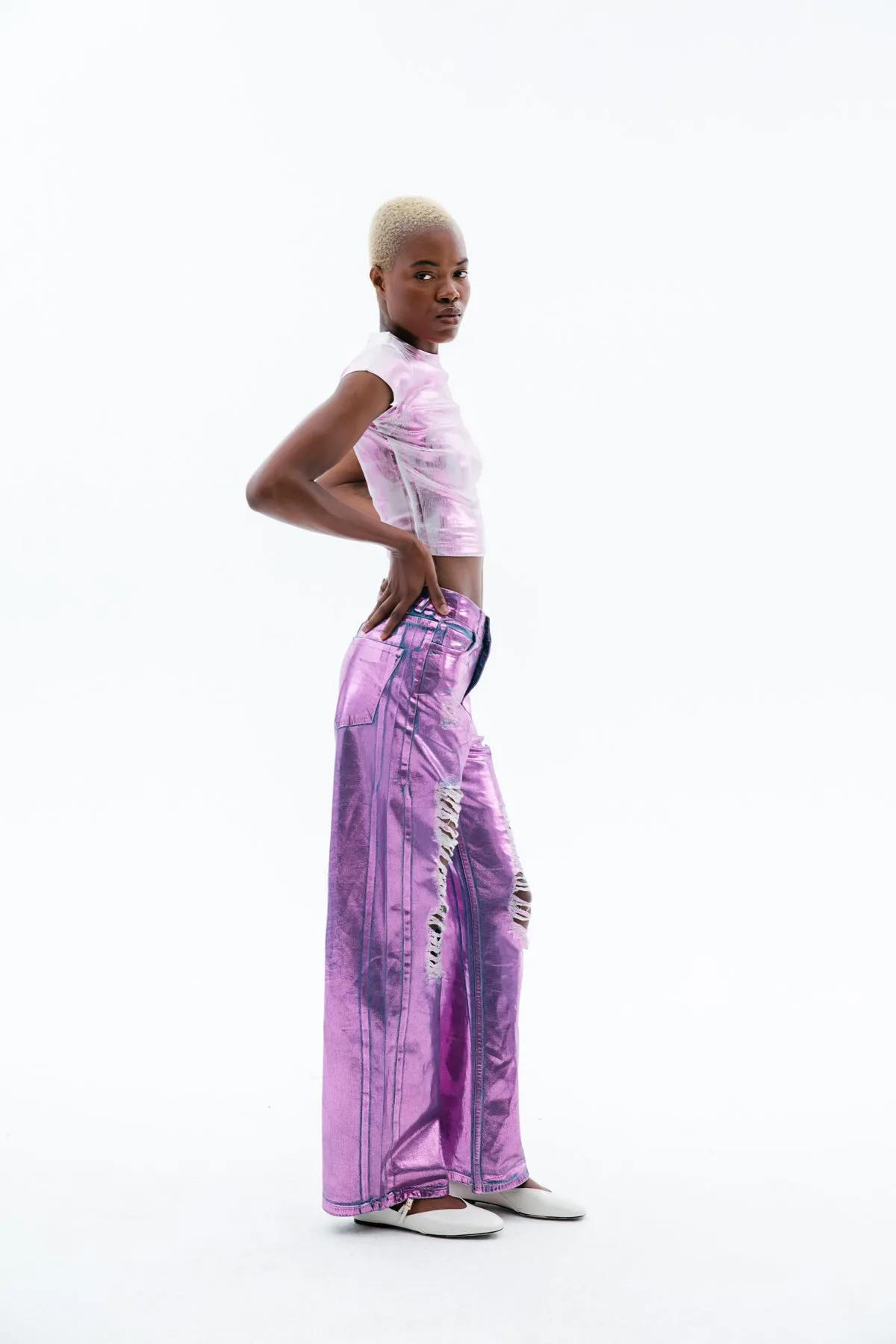 Metallic Fuchsia T-Shirt