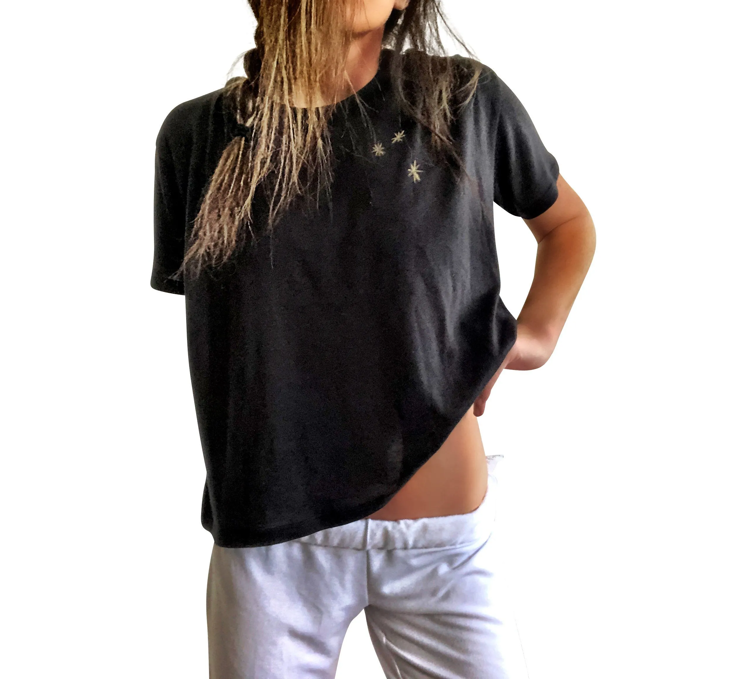 'METALLIC HOT MESS' T SHIRT
