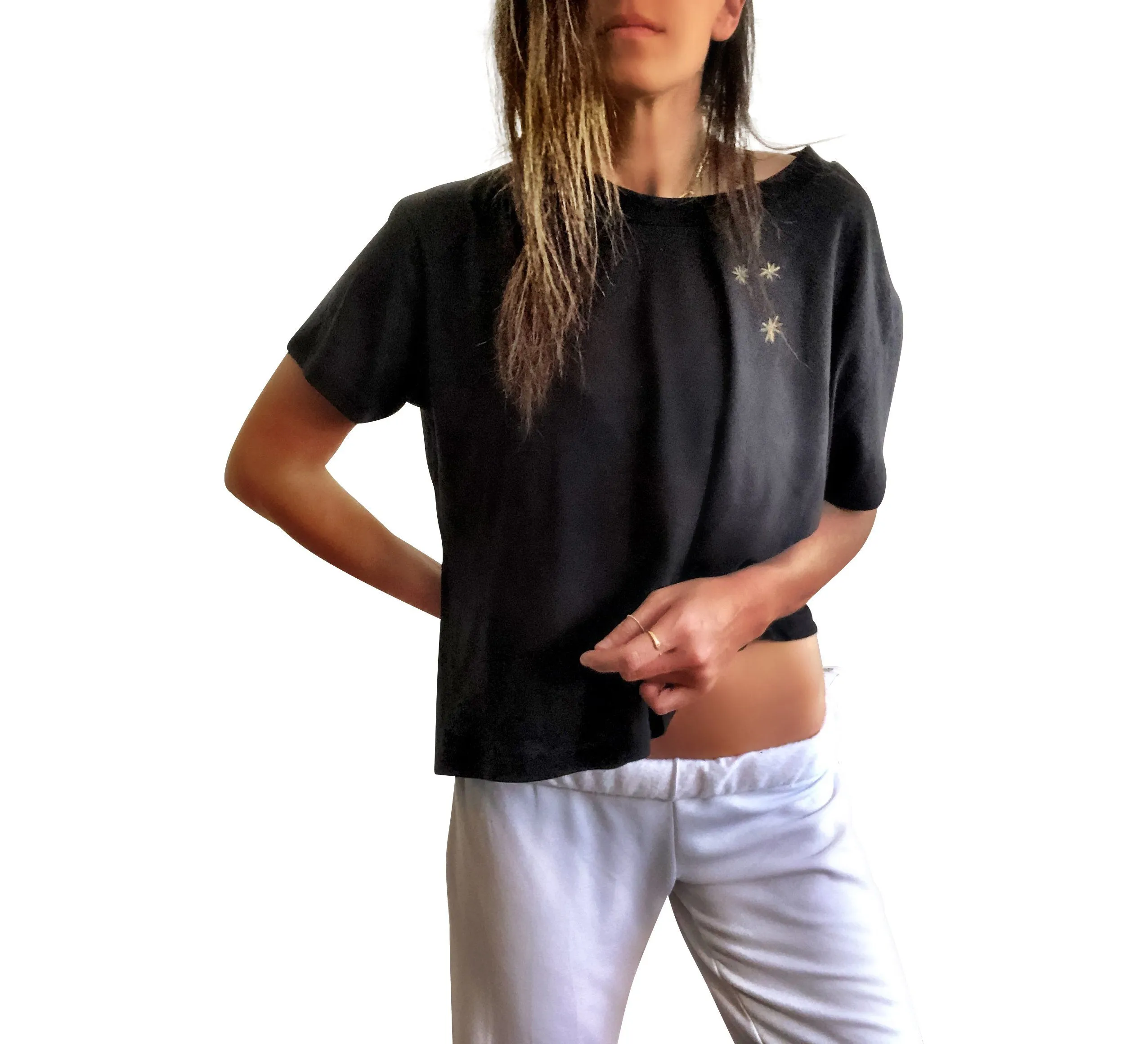 'METALLIC HOT MESS' T SHIRT